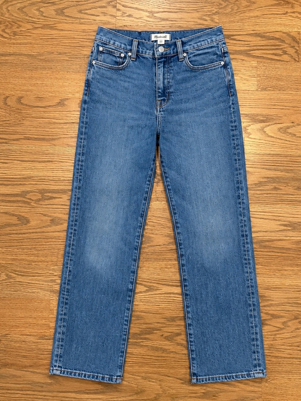 Madewell The ’90s Straight Jeans Size 26 High Rise Medium Wash Denim